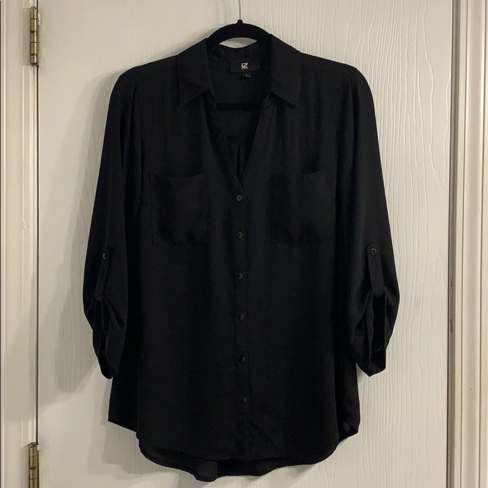 Black Button Down Blouse